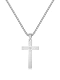 Yellow Chimes Pendant for Boys Silver Pendants For Men | Stainless Steel Lord's Prayer Cross Pendant Necklace Chain for Men | Birthday Gift for Boys Anniversary Gift for Husband