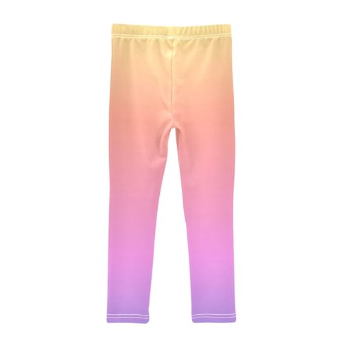 GAIGEO White Polka Dots Navy Blue Girls Leggings, Dance Pants for Toddlers, Comfortable Fabric, Girls Workout Clothes 4T2