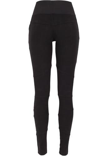Urban Classics Ladies Interlock High Waist Leggings Donna Leggings Nero Xl 95% Cotone, 5% Elasthane - 6