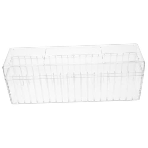 Caja organizadora de monedas con 20 compartimentos transparente