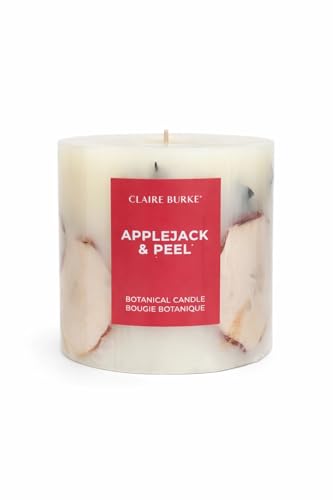 Claire Burke Decorative Botanical Candle, Applejack & Peel Scent 18 Ounces, 1 Count
