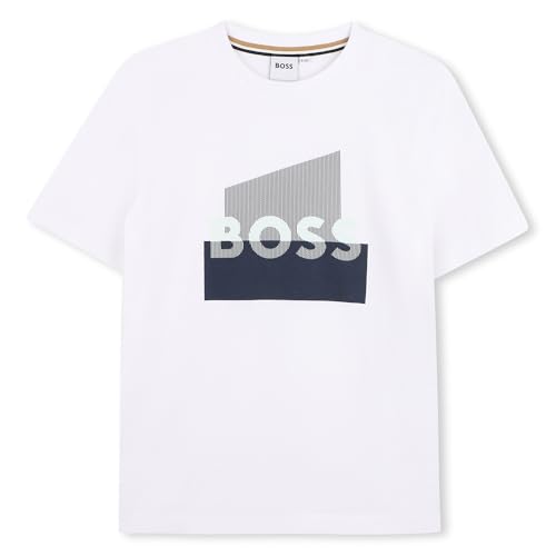 T-shirt BOSS J52978 col rond robuste anti-déformation enfant 8 ans