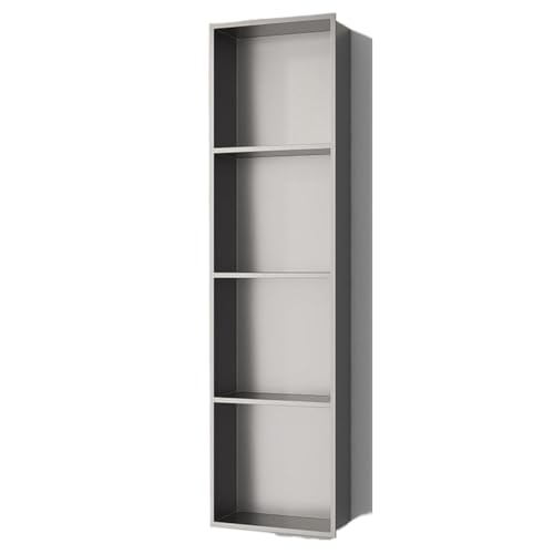Étagère encastrée inox pour douche étanche et résistante à 4 compartiments gris anthracite - 2