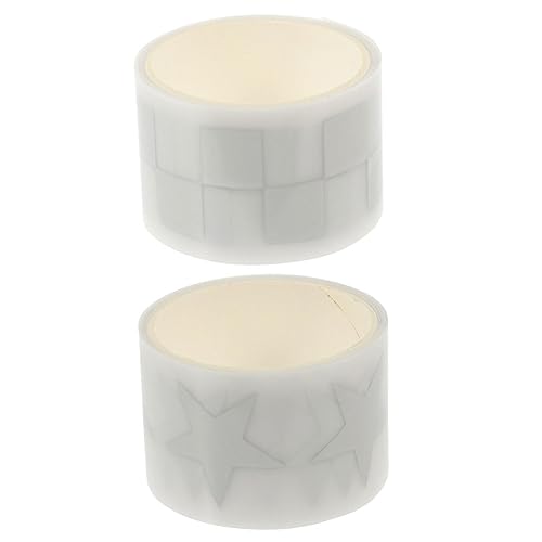 HOMSFOU Easy to Use Reflective Heat Transfer Film 2 Rolls Silver Iron-on Sticker for DIY Clothing Decorations