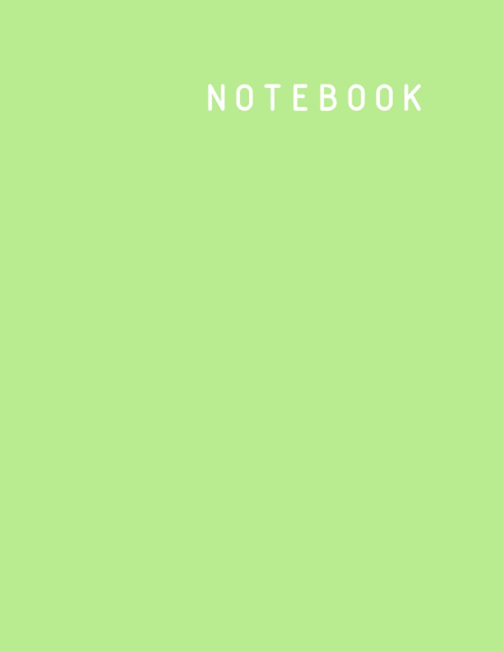 Notebook: 8.5 x 11 inches Unlined/Unruled/Plain 100 page Notebook with margin (Unruled Notebook with Margin)