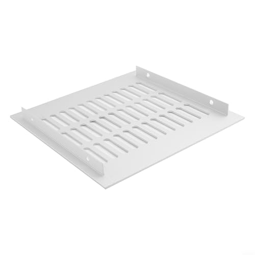 1 cubierta de ventilación para rejilla de ventilación, armario, diseño rectangular (blanco 200 x 200 mm)