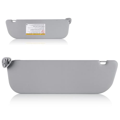 Sun Visor for 2009-2014 Ford E150 E250 E350 Super Duty, Left Driver Side Gray Sunvisor Replacement...
