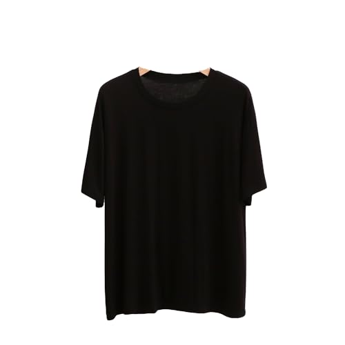 Generic Mens Soft T Shirts Summer Short Sleeve Pajama Tops Comfortable Lightweight Sleepwear Loungewear Nightwear