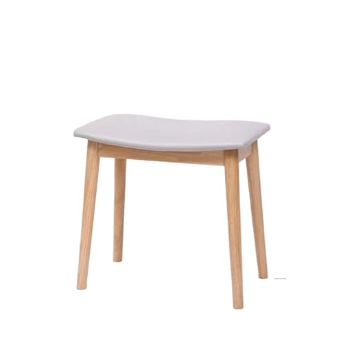 DSFIHJO Reposapies Sofa Taburete de tocador con cojín Tipo Silla Montar, Taburete otomano Patas Madera Maciza, Banco Piano Moderno for Maquillaje Puff almacenaje(Color 02)
