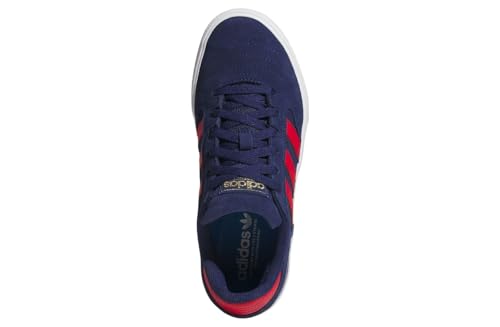 adidas Men's Busenitz Vulc II Skate Shoes, Dark Blue/Better Scarlet/Gold Metallic, Size 84
