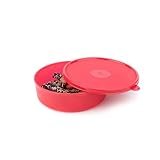 SIGNORA WARE New Classic Rund Container Sommer Drops Schüssel mit Hängedeckel auslaufsicher Hitparade Frischedrops Frischhaltedose (rot 550ml)