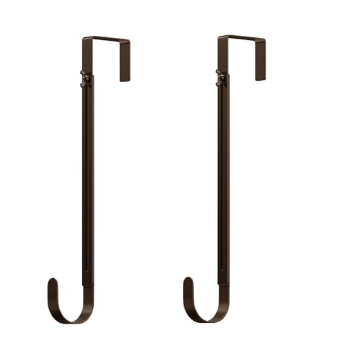 Kranz-Türaufhänger, 30.5 cm Kranzaufhänger für Haustürdekoration, Osterdekorationen, ultradünne Türhaken, Organizer für Zuhause, 4.5 kg Metall-Türaufhänger, Weihnachten, Halloween ween