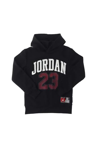 Jersey 23 Pullover Grade School Hoodie (Black/Red)