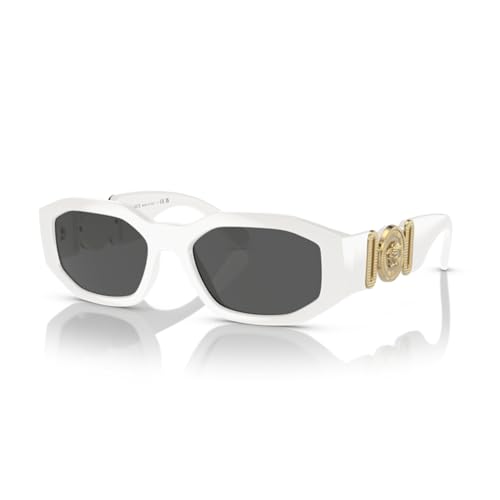Versace VE4361 Rectangular Sunglasses Bundle for Men for Women, White/Grey - image 1