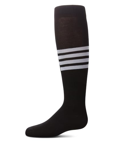 MeMoi Girls' Triple Half Stripe Knee High Socks