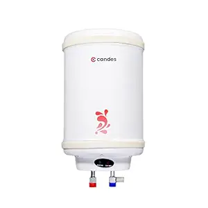 Candes Geyser 6 Litre | 1 Year Warranty | Water Heater for Home, Water Geyser, Water Heater, Electric Geyser, 5 Star Rated Automatic Instant Storage Water Heater, 2KW - Perfecto (Ivory)