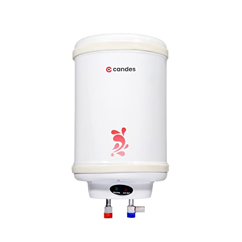 Candes Geyser 6 Litre | 1 Year Warranty | Water Heater for Home, Water Geyser, Water Heater, Electric Geyser, 5 Star Rated Automatic Instant Storage Water Heater, 2KW – Perfecto (Ivory) Candes Geyser 6 Litre | 1 Year Warranty | Water Heater for Home, Water Geyser, Water Heater, Electric Geyser, 5 Star Rated Automatic Instant Storage Water Heater, 2KW – Perfecto (Ivory)