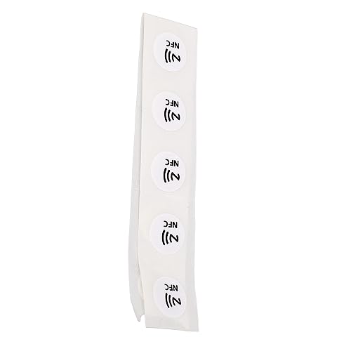 ciciglow 30pcs NFC - Para Teléfono Tagmo, Memoria de 504 Bytes, Etiqueta PVC NFC Impermeable Para Almacenar URL, Texto y Más (WHITE)