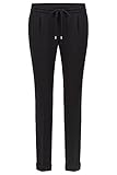 Relaxed Fit BOSS Damen Tariyana9 Relaxed-Fit Hose aus Stretch-Krepp in Cropped-Länge