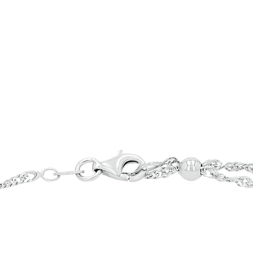 Tobillera de plata para lucir en la playa este verano 3