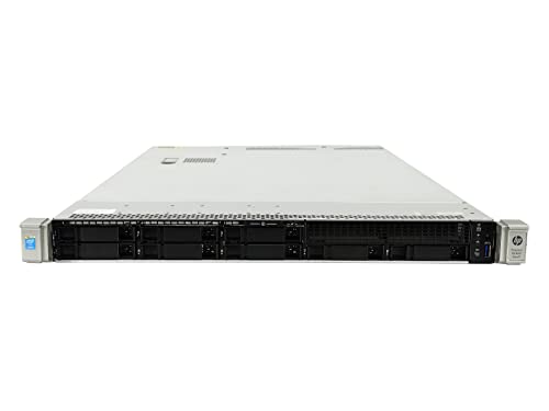 HP ProLiant DL360 G9 Gen 9 8 Bay SFF 1U Server, 2X E5-2680 V3 2.5GHz 12 Core, 192GB DDR4, 4X 1.2TB 10K SAS 12Gbps 2.5 Drives (Renewed)