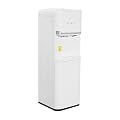 Top Loading Water Dispenser, 550W Hot & 75W Cold & Warm Water Dispenser, 5 Gallons Floor Standing Water Dispenser with 2-Tier Locker and Child Safety Lock, Water Dispenser for Living Room Bedroom