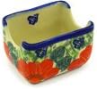 Polmedia Polish Pottery Sugar Packet Holder UNIKAT - Happiness Pattern Handmade in Boleslawiec Poland by Ceramika Bona + Certificate of Authenticity