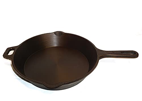 Omkarr Cookware ® Iron Fry Pan / Iron Frying Pan | Pre-Seasoned Cast Iron Skillet 10-Inch