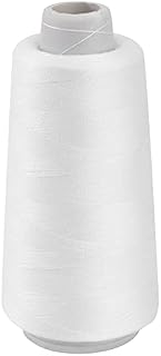 3000 Yards sewing threads High Strength Polyester Thread Yarn White Spools Cone for sewing machine, All-Purpose for Hand & Machine Sewing