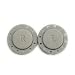 10 Paia Bottoni Da Cucire Vestiti Fibbia Nascosta Pulsante Magnete Invisibile Copertura Slip Fibbia Antiscivolo Fatti A Mano Abbigliamento FAI DA TE Decorazione-grigio,2.6cm
