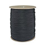 SGT KNOTS Type III Paracord Rope - 550 Paracord for Camping, Hiking, Crafts - Survival Paracord and Parachute Cord for Outdoor Adventure -Black, 100ft
