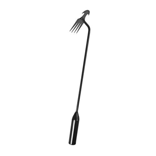 Veemoon Désherbeur De Jardin Manuel En Acier Inoxydable 4 Dents Poignée Galvanisée Ergonomique, Outil De Désherbage Multifonction Pour Jardin, Arracher Mauvaises Herbes Racines, 40 Cm, Usage Extérieur