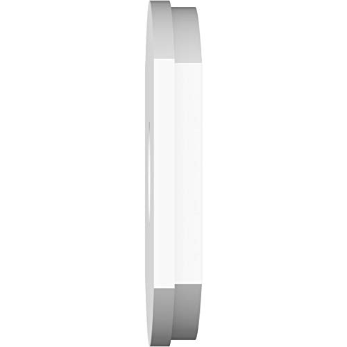 Image of Ekena Millwork CMP10X6KY2-02000 Kailey Architectural Grade PVC Contemporary, Two Piece Urethane Ceiling Medallions 10 inchW x 6 5 /8 inchH x 2 inchID x 5 1 /4 inchC x 1 inchP