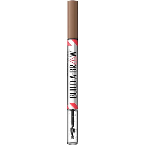 Maybelline New York, Build A Brow: 2 in 1 Brow Pen + Sealing Gel, Real-looking, Fuller Brows, Waterproof