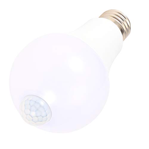Alinory Corridor Light Intelligent Infrared Light Bulb Heat‑Resistant For Hotel Office Home Coffee Shop(12W) #TOP7