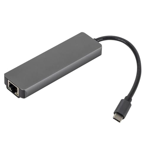 Dock Type-C vers HDTV adaptateur USB-C hub Ethernet 100Mbps pour connexion réseau internet