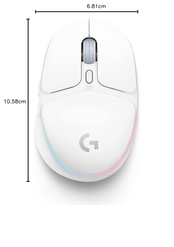 705 Mouse Gaming Wireless, Illuminazione Personalizzabile LIGHTSYNC RGB, LIGHTSPEED Wireless, Connettività Bluetooth, Leggero, Per PC/Mac/Laptop - Bianco - Mouse gaming - Immagine 7