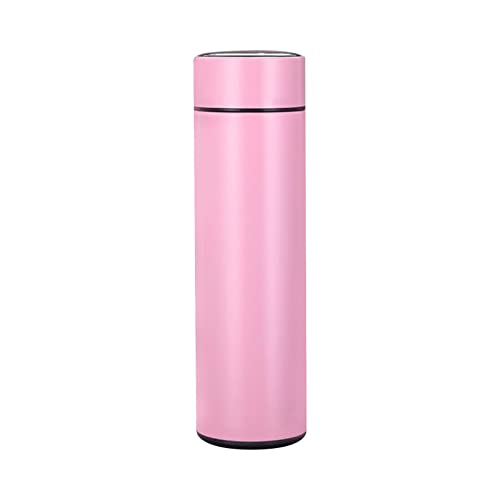 Burko Taza De Café Aislada Al Vacío De 17 Oz Botella De Agua De Pared Doble Con Pantalla De Temperatura LED Filtro Extraíble Taza De Café Delgado Viaje
