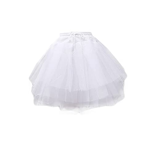 La Mejor Selección de Enaguas cortas para Mujer favoritos de las personas. 42 ZARSIO - Falda de tutú para mujer y niña, con 3 capas, hasta la rodilla, Blanco, 60