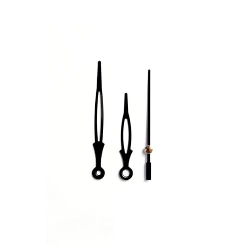 Image of Black Metal Clock Hands Replacement Set l Metallic Needles for DIY Wall Clock Making, Resin Art & Crafts (Set of 1)