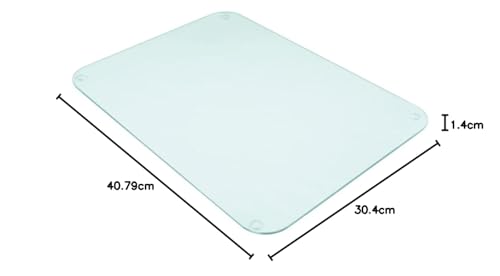 Clear Frosted Glass Kitchen Worktop Saver/Chopping Board