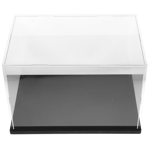 Abaodam 透明のアクリル製ディスプレイケース 台座付き フィギュア収納用 展示用防塵ボックス コレクションや模型の陳列に