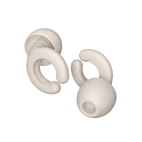 SakuraSilk 耳栓 睡眠用 2025新みみせん 完全遮音 33db低減 ノイズキャンセリング 快眠 安眠 いびきだけ聞こえない耳栓 仕事用/勉強/ライブ/旅行/機内用 聴覚プロテクション イヤチップ シリコン製 水洗い可能 繰り返し, XS/S/M