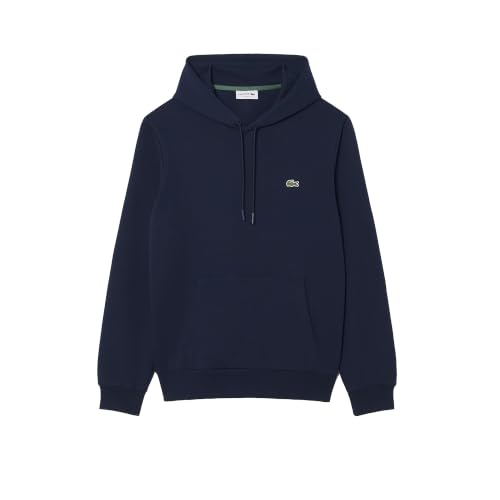 Lacoste Herren-Kapuzenpullover, Nicht gebürstet, Fleece, 1 Stück, Marineblau, S – Ansicht 1
