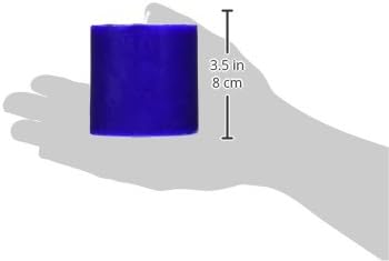 Zest Candle Pillar Candle, 3 by 3-Inch, Blue