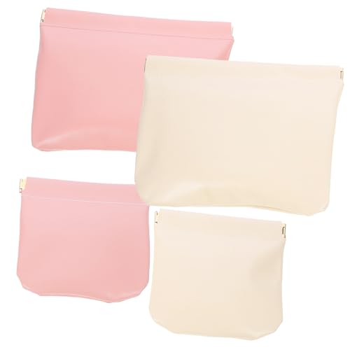 PACKOVE 4個 自動 閉鎖 収納 バッグ トイレタリー ポーチ 旅行 ミニ 再利用の商品画像（Amazon）