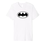 DC Comics Batman Classic Large Black Logo Premium T-Shirt