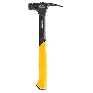 DeWALT Rip Claw Smooth Face Hammer 567g (20oz) Thick one Piece Steel Construction Heat Treated Steel Shaft for All Round jobsite Durability Optimal Weight Distribution Provides a Controlled Swing
