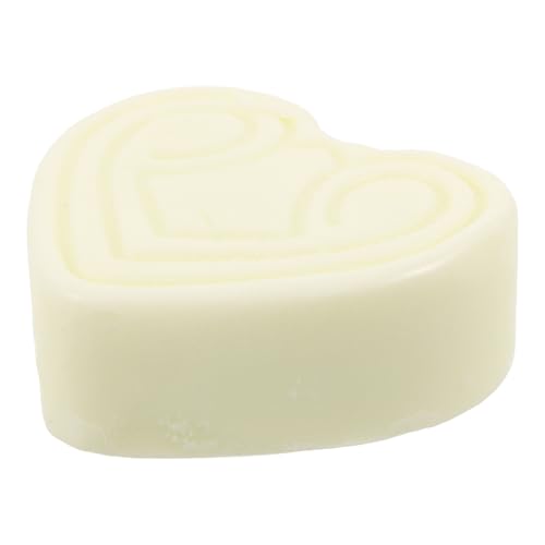 LOORGVEL Jabón Natural Artesanal Barra con Ácido Hialurónico Forma de Corazón Suave y Humectante para Rostro y Cuerpo Jabón de Seda Orgánico para Piel Sensible