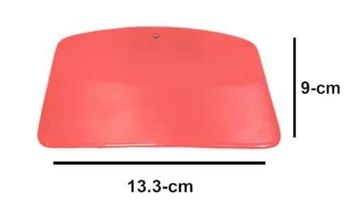 Image of Dough Scraper Bowl Scraper,Food Safe Plastic Stainless Steel Dough Cutter | Flexible Plastic Scraper Multipurpose Food Scrappers for Bread Dough Cutting,Cake Fondant Icing (Pack of 5)